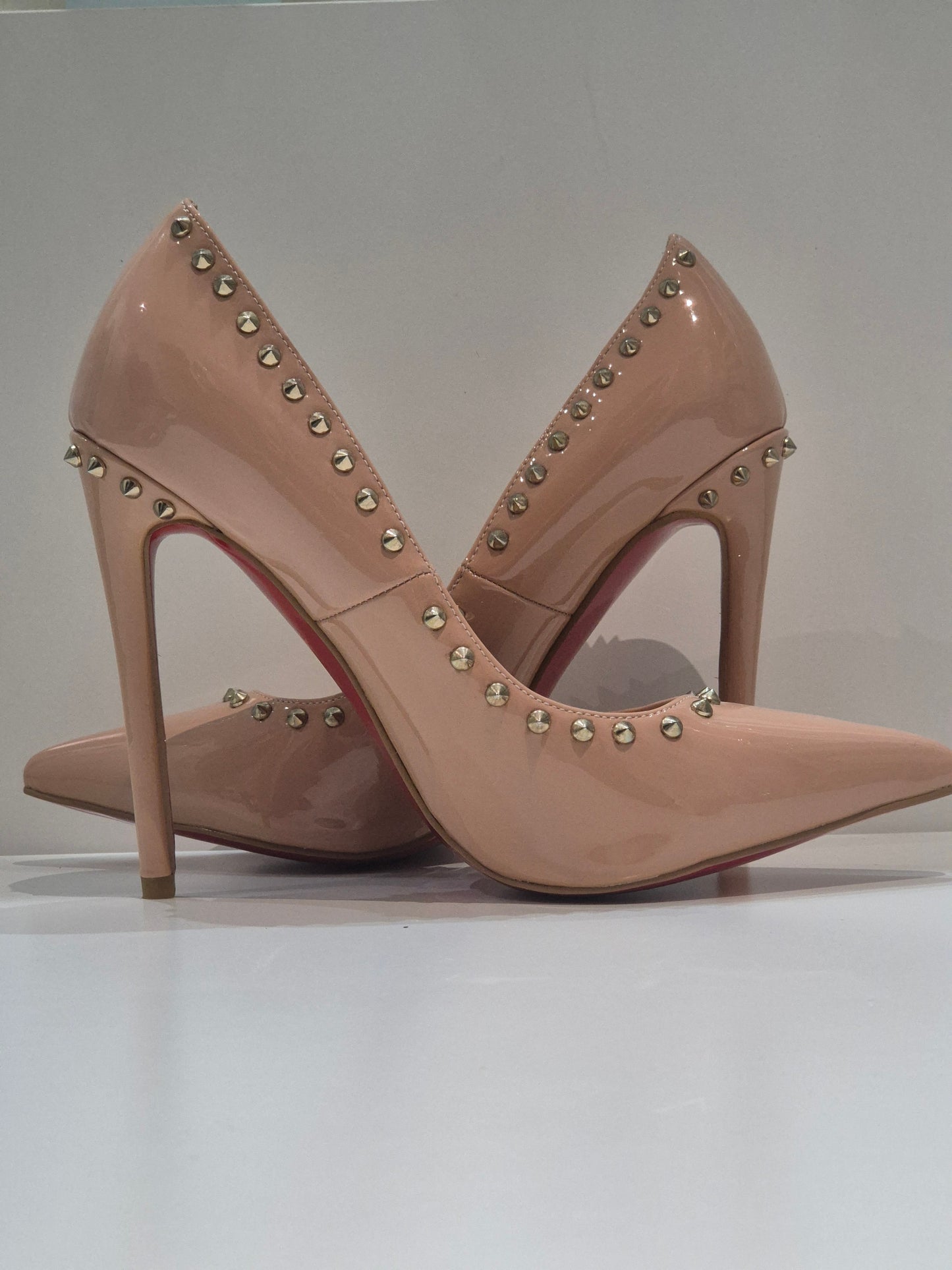 Nude studded  Classic heels