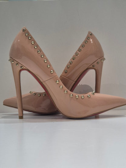 Nude studded  Classic heels